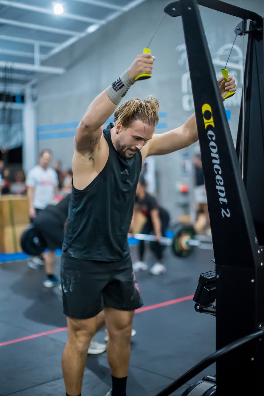 Athlete on the SkiErg